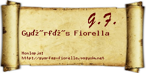 Gyárfás Fiorella névjegykártya